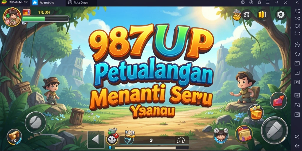 Tampilan gameplay seru dari petualangan 987UP yang menantang.