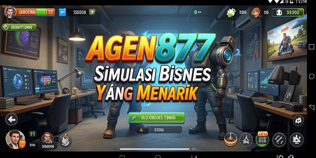 Screenshot gameplay AGEN878 menampilkan manajemen bisnis yang mendebarkan.