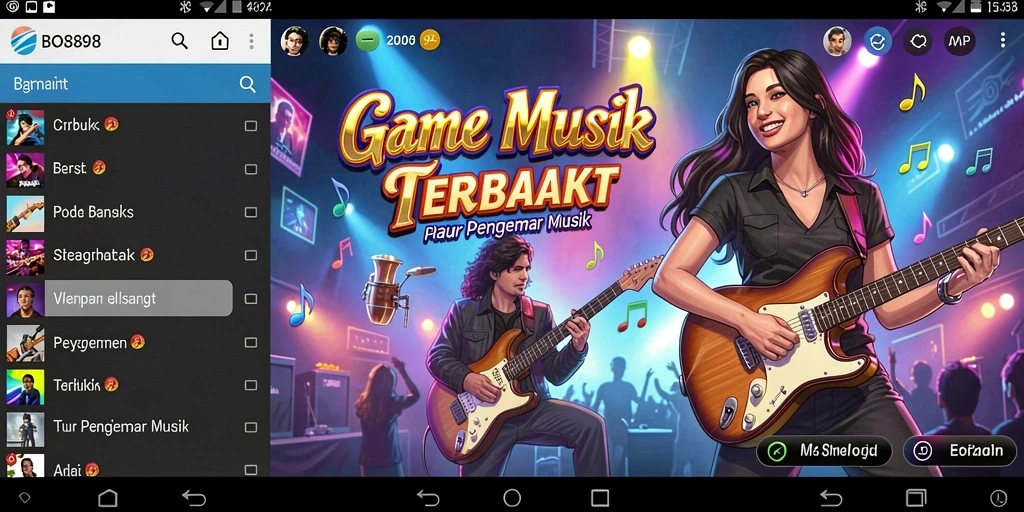 Tampilan gameplay BOS898 yang menakjubkan dengan musik yang mengalun.