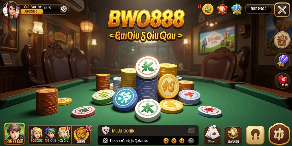 Gameplay seru QiuQiu di BWO888 dengan pemain lain.
