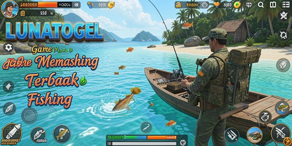Tangkapan besar dalam gameplay LUNATOGEL yang seru.