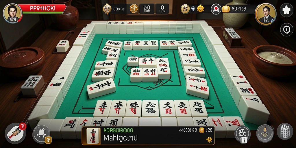 Tampilan gameplay menarik dari game Mahjong PPHOKI.
