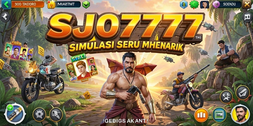 Tampilan gameplay SJO777 yang menarik dan penuh warna.