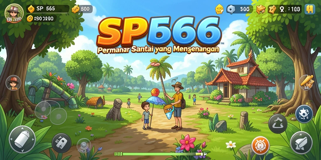Tampilan gameplay <strong>SP666</strong> yang ceria dan menghibur.