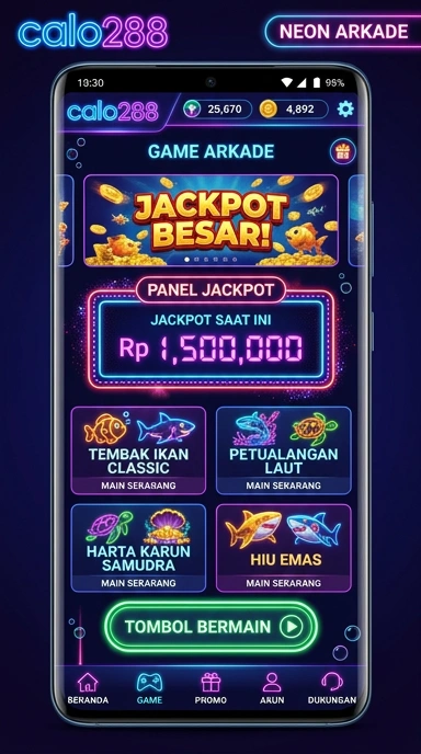 Tampilan antarmuka pengguna calo288 yang intuitif.